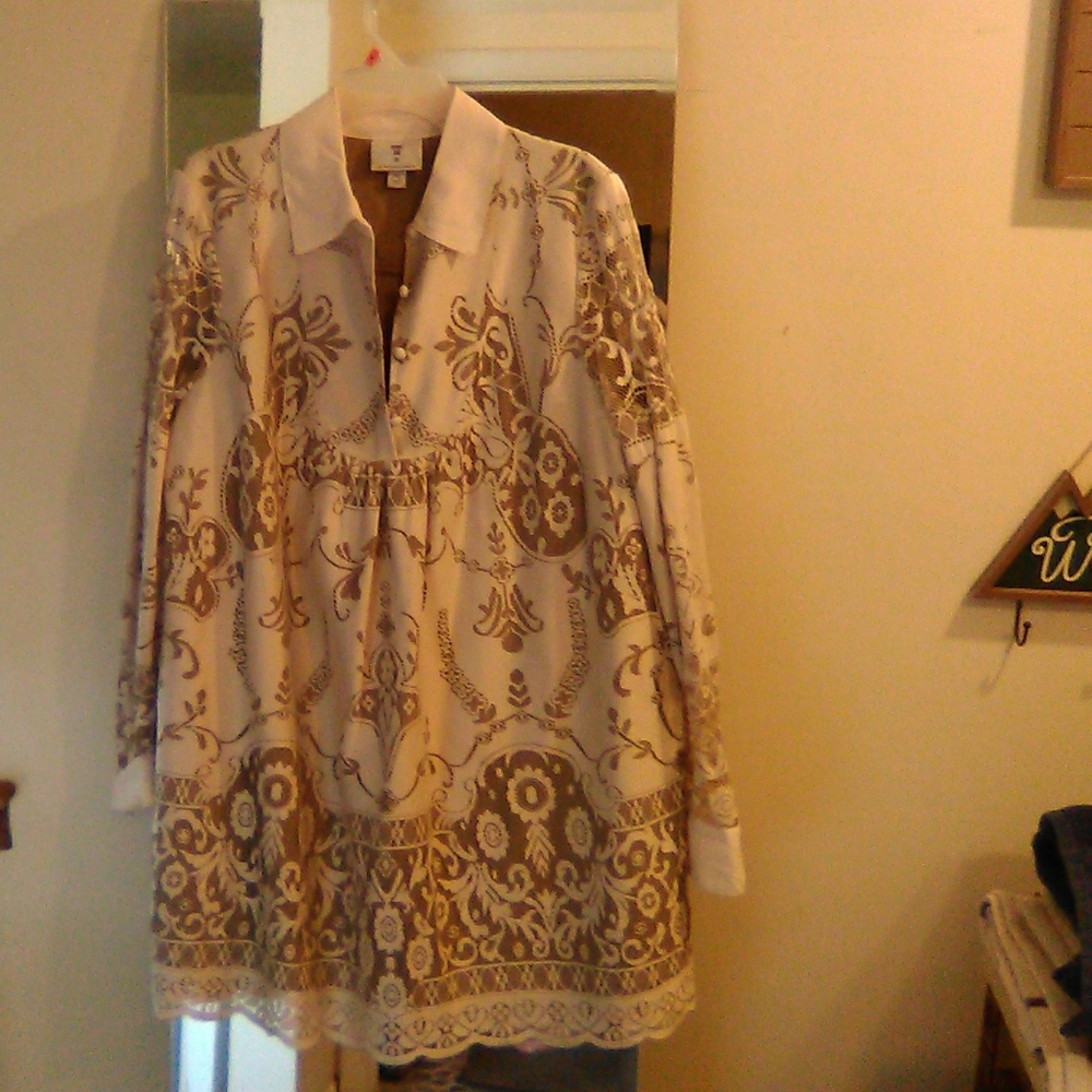 Anna Sui XL Tunic/ Shirt Dress
